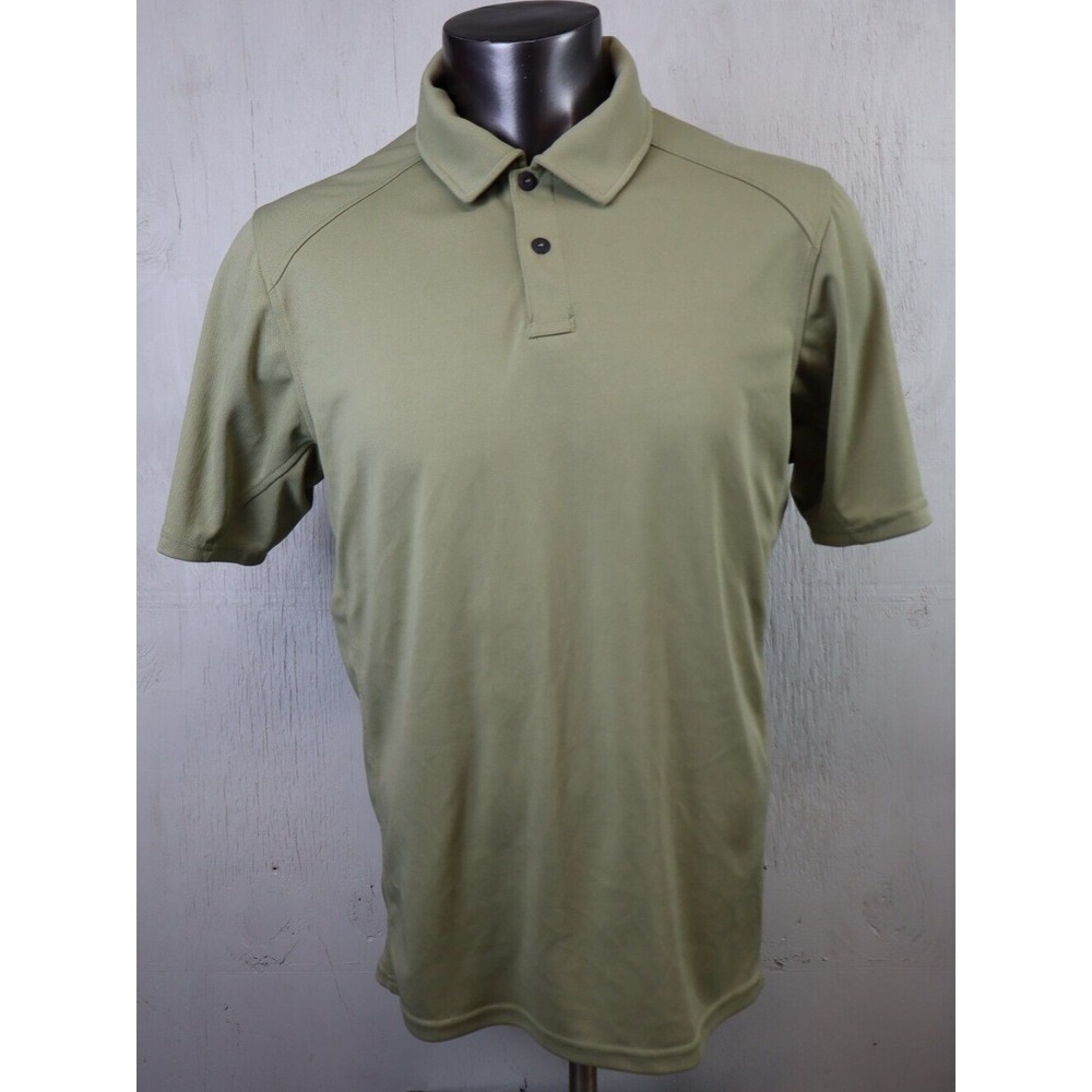 Mens Magpol Industries Polo Shirt Size L Short Sleeve Green Polyester Tactical